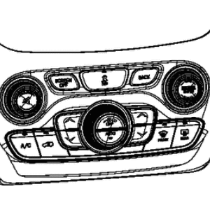 Mopar 68249516AB Center Stack Lower