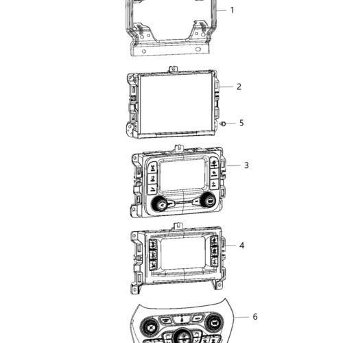 Mopar 68293527AC Center Stack Lower