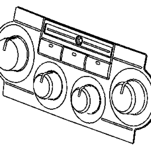 Mopar 55111009AF Heater Air Conditioner Climate Control